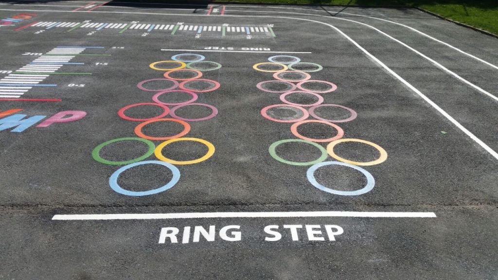 Thermoplastic Playground Line Marking Design Sports and Safety Surfaces