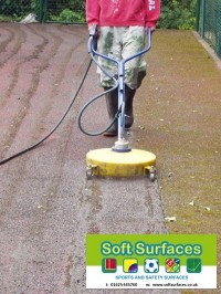 Cleaning Tennis Courts MUGAs sports surfacing with pressure washing Cleaning Tennis Courts MUGA sports surfacing with pressure washing