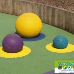 Half Rubber Sphere, ¾ Wet Pour Spheres To Playground Surfaces Half Rubber Sphere, ¾ Wet Pour Spheres To Playground Surface
