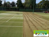 Replace sand infill to revitalise sports pitch surfacing with rejuvenation maintenance Replace sand infill to revitalise sports pitch surfacing with rejuvenation maintenances