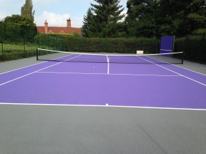 Coloured Tennis Court Flooring Specification